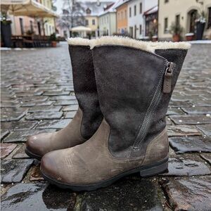 Sorel Emelie Foldover Waterproof Mid-Calf Boots - Women's, Quarry, 8